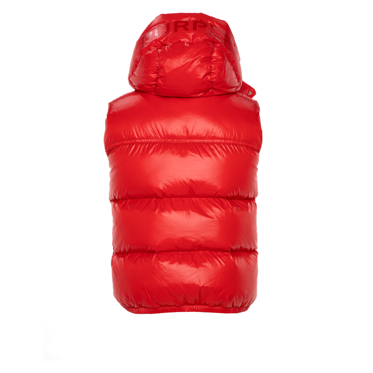 Purple Brand Nylon Snap-Off Hood Men's Puffer Vest Red. - SIZE Boutique 
