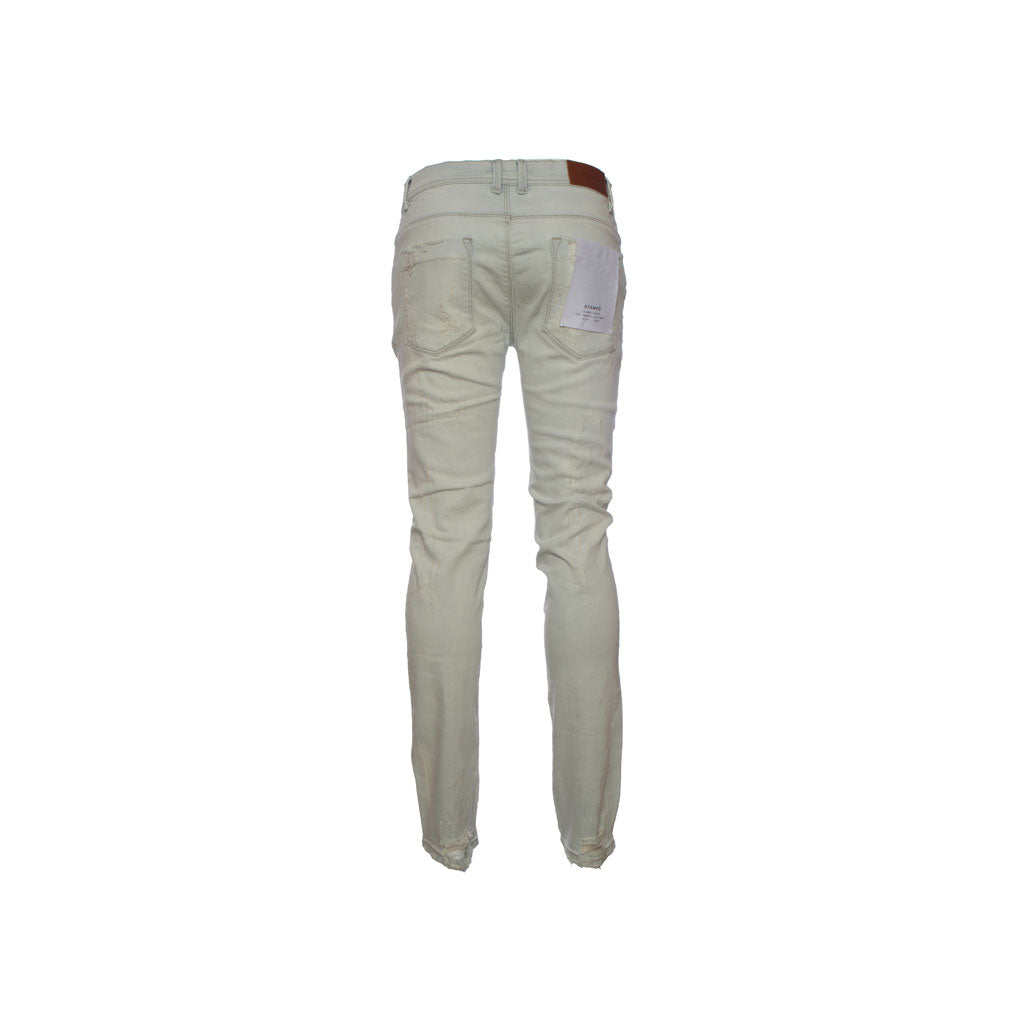 Stampd Distressed Skinny Fit Denim - Crm