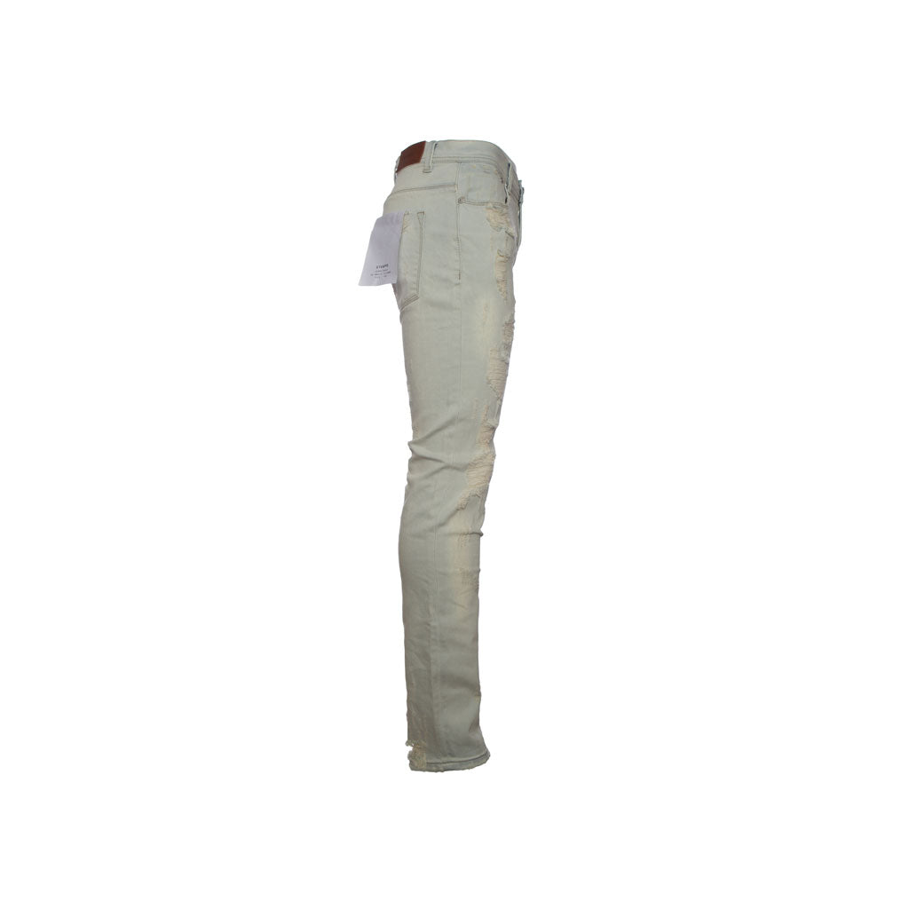 Stampd Distressed Skinny Fit Denim - Crm