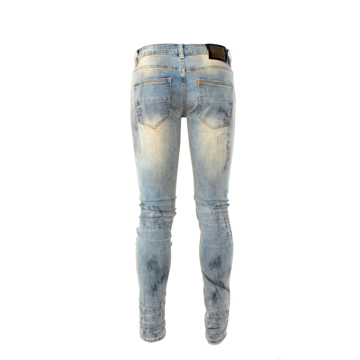 SERENEDE La Vie Skinny Fit Men's Designer Jeans Vintage Blue