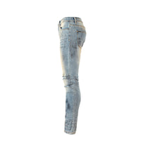 SERENEDE La Vie Skinny Fit Men's Designer Jeans Vintage Blue