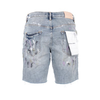 Purple Brand Aged Vintage Indigo Destroy Men's Jean Shorts