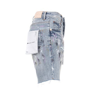 Purple Brand Aged Vintage Indigo Destroy Men's Jean Shorts