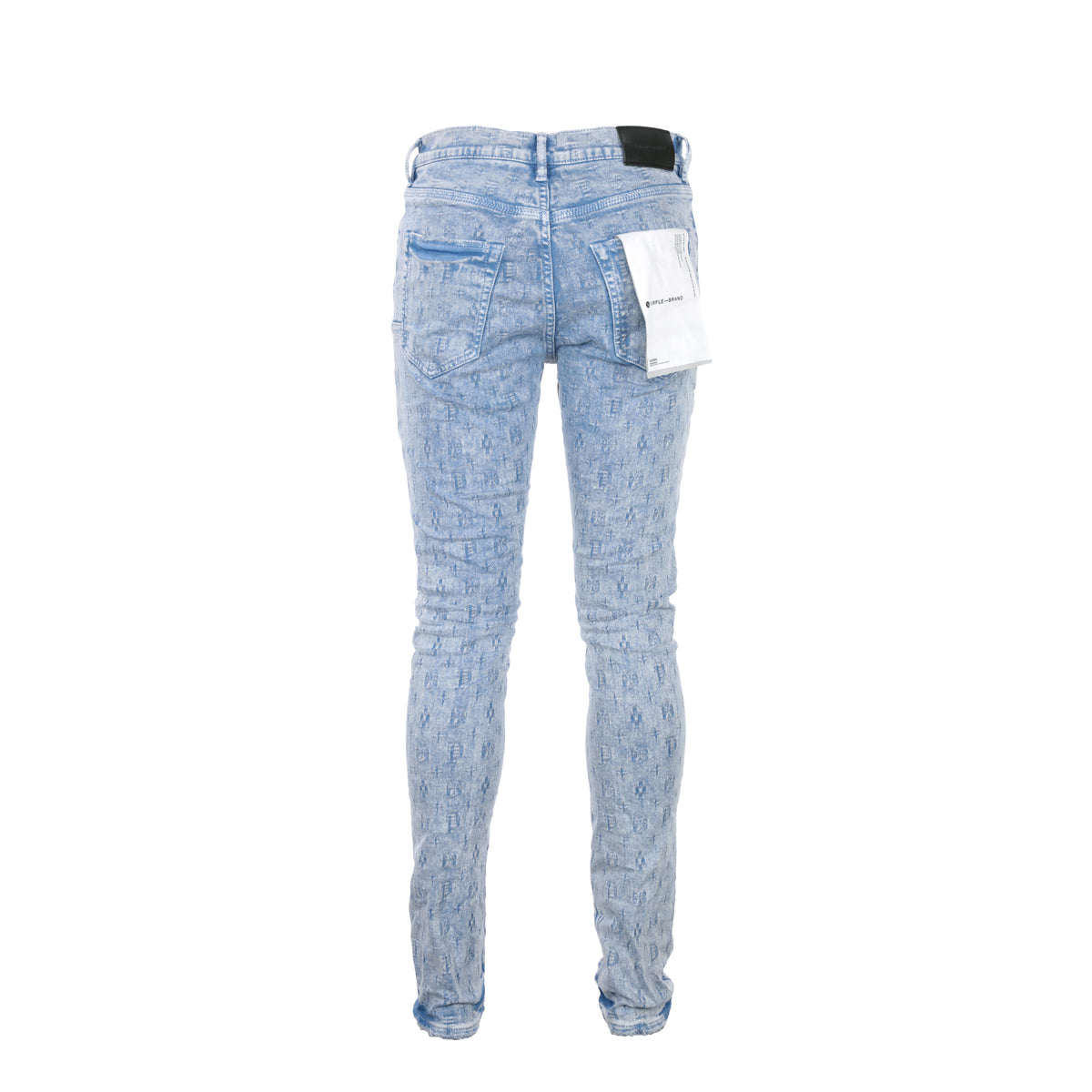 P001 Purple Brand Allure Jacquard Monogram Jean