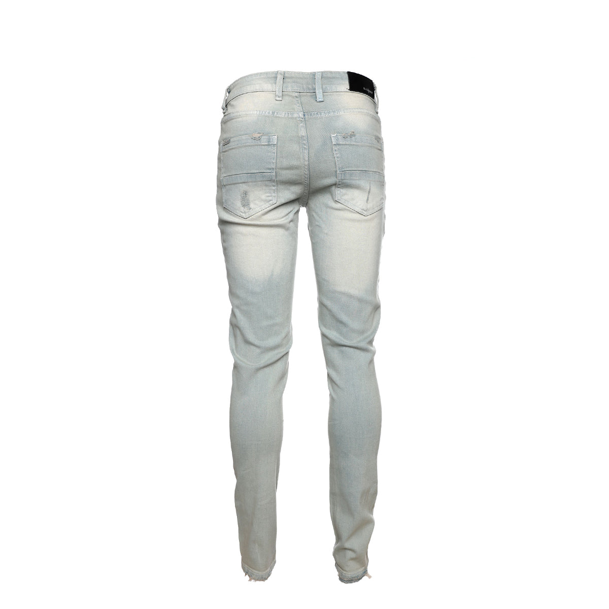 Black Denim Arctic Sky Men's Skinny Designer Jeans