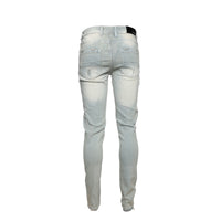 Black Denim Arctic Sky Men's Skinny Designer Jeans