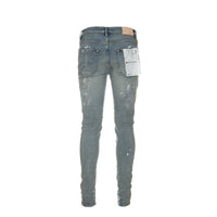 P001 Light Indigo Paint Blowout Jeans