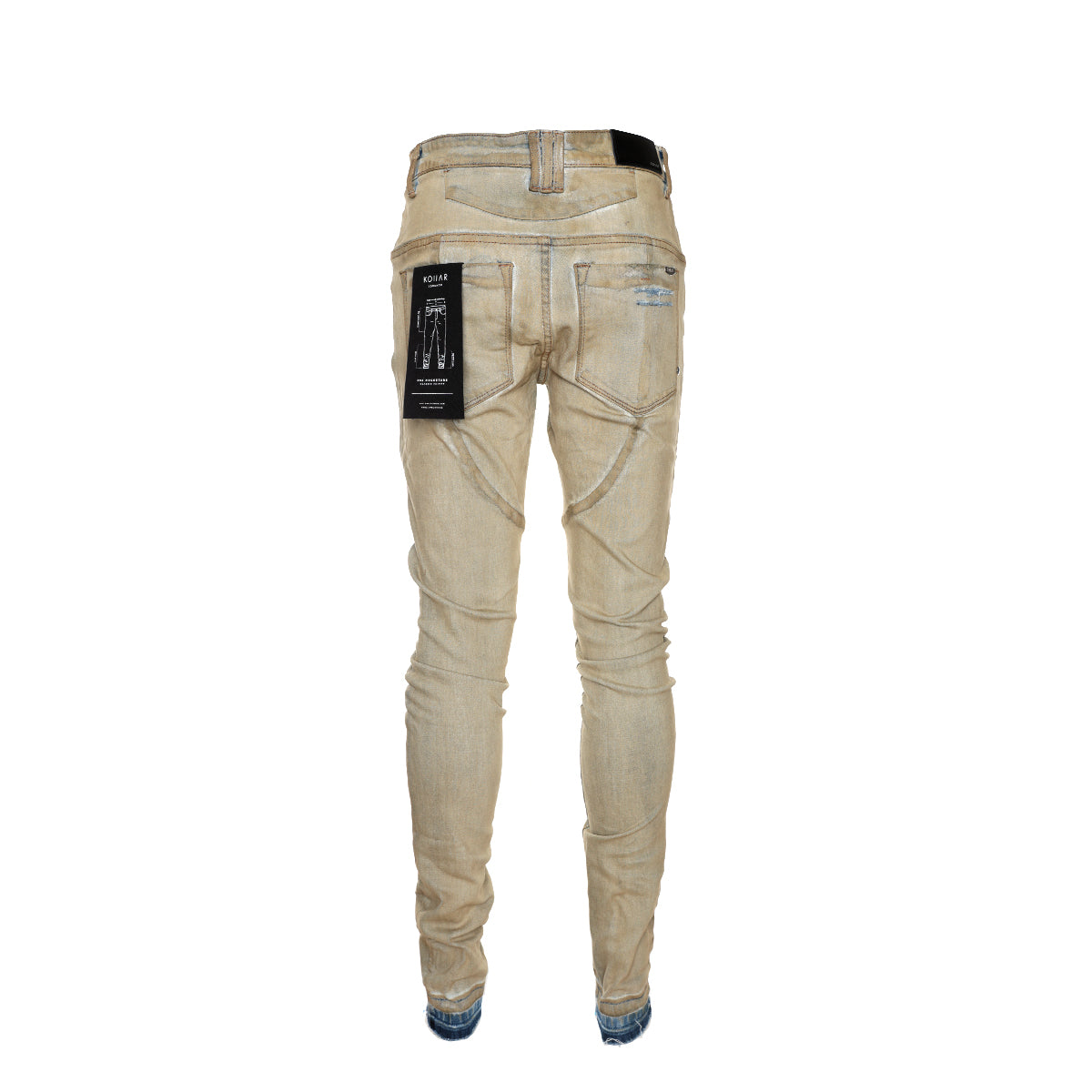 Kollar Destroyed Sand Men's Skinny Jeans