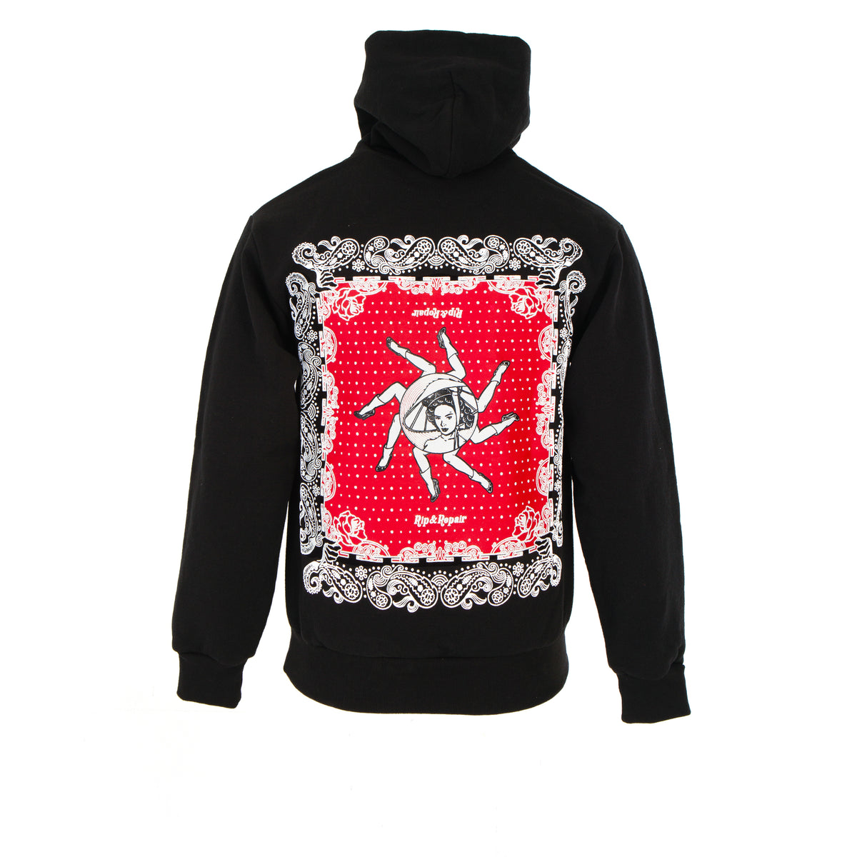 Rip n' Repair Paisley Men's Hoodie 