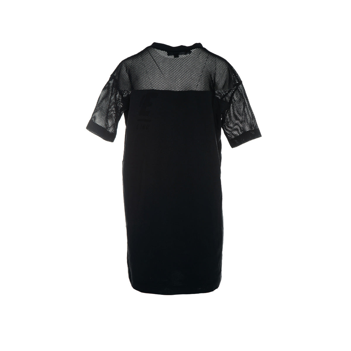 Love Moschino Mesh Jersey Dress With Logo Black