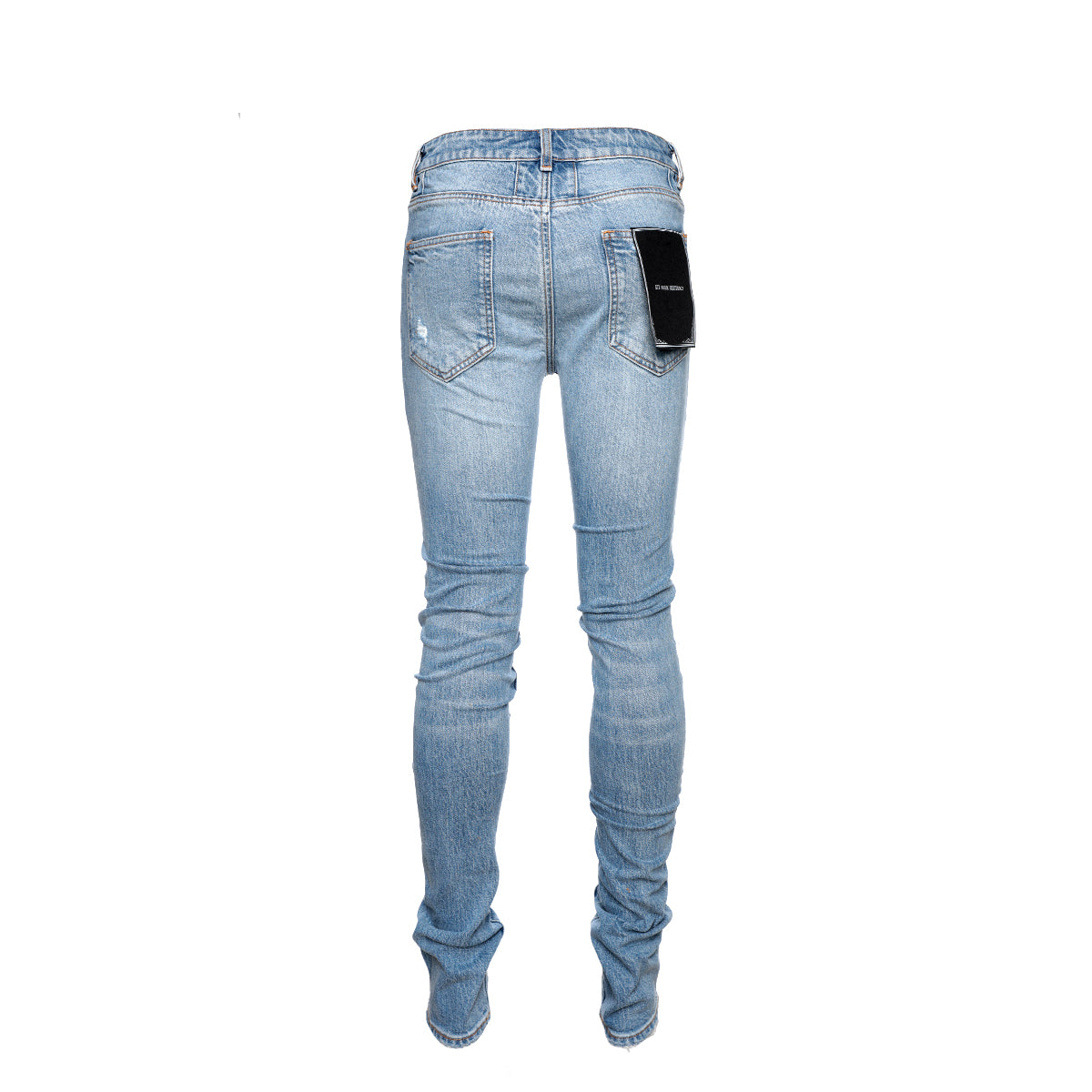 Six Week Residency Hippy Tye Dye Men's Repaired Ultra Skinny Jeans