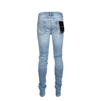 Six Week Residency Hippy Tye Dye Men's Repaired Ultra Skinny Jeans