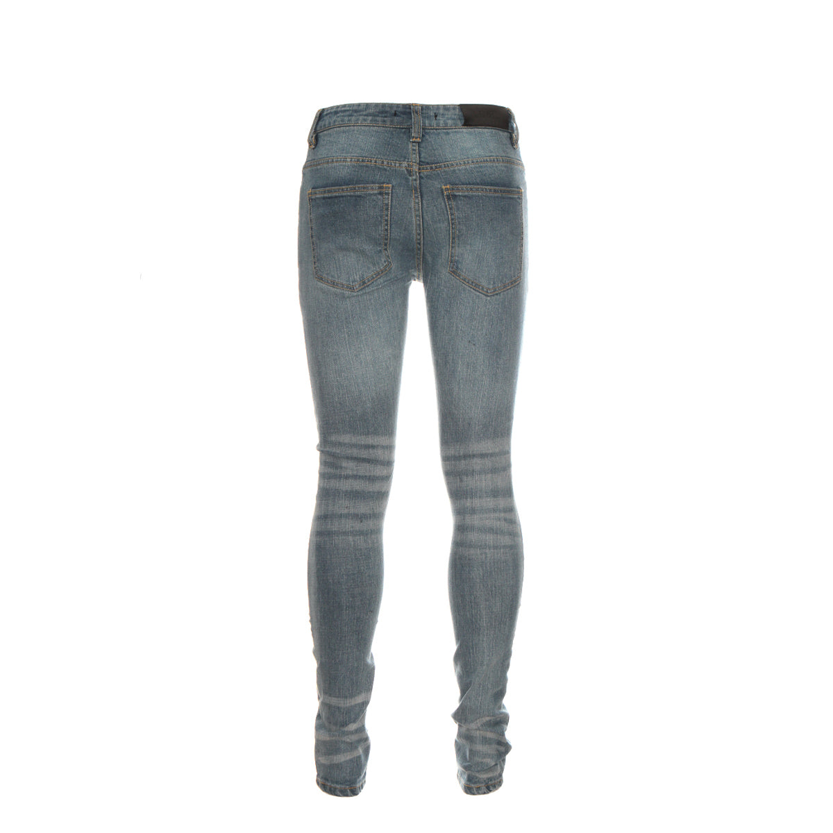 Black Denim Destroyed Men's Heavily Distressed Blue Skinny Jeans