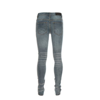 Black Denim Destroyed Men's Heavily Distressed Blue Skinny Jeans