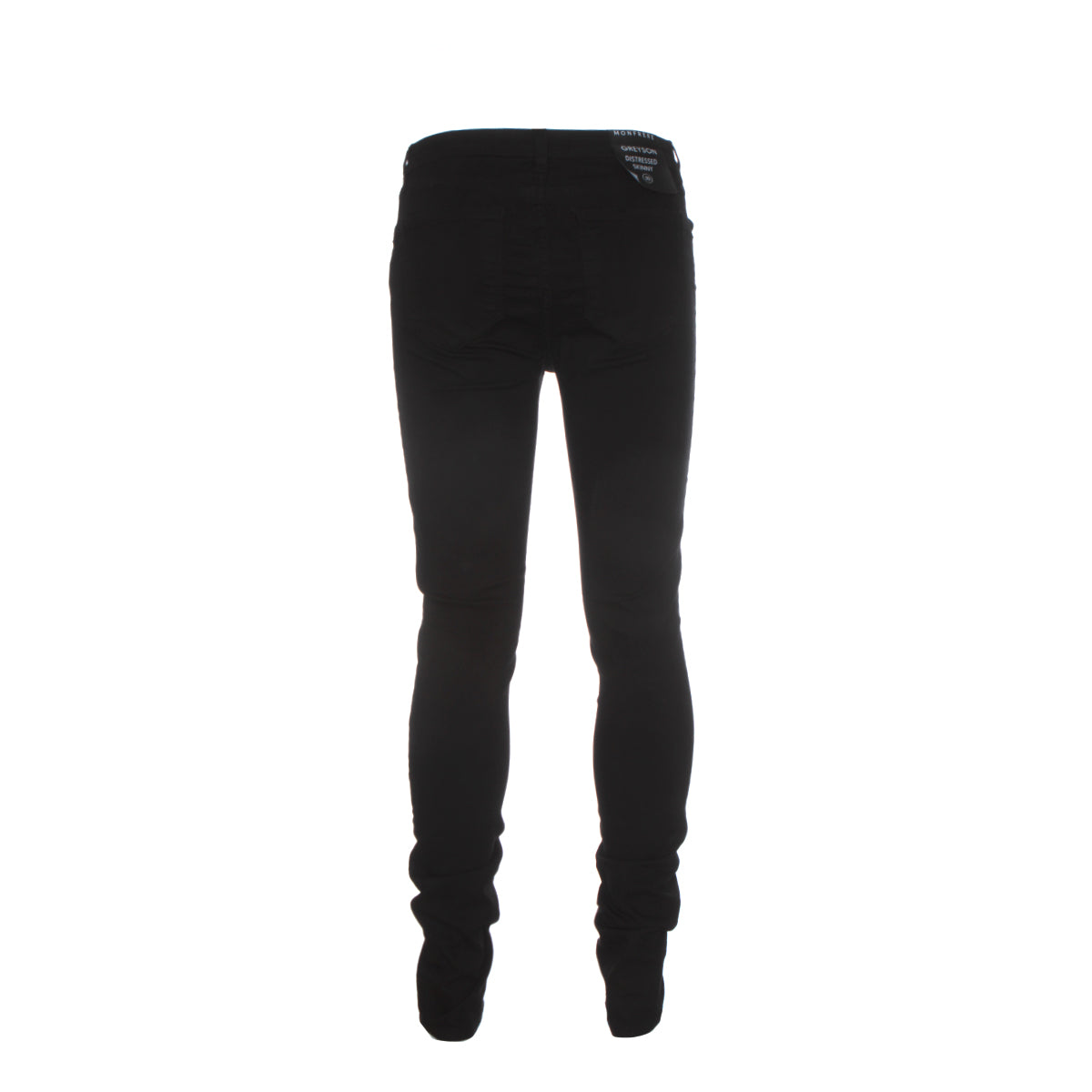 Greyson Distressed Noir Men's Skinny Jean