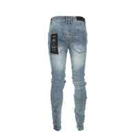 Kollar Double Stack Men's Skinny Jeans Blue