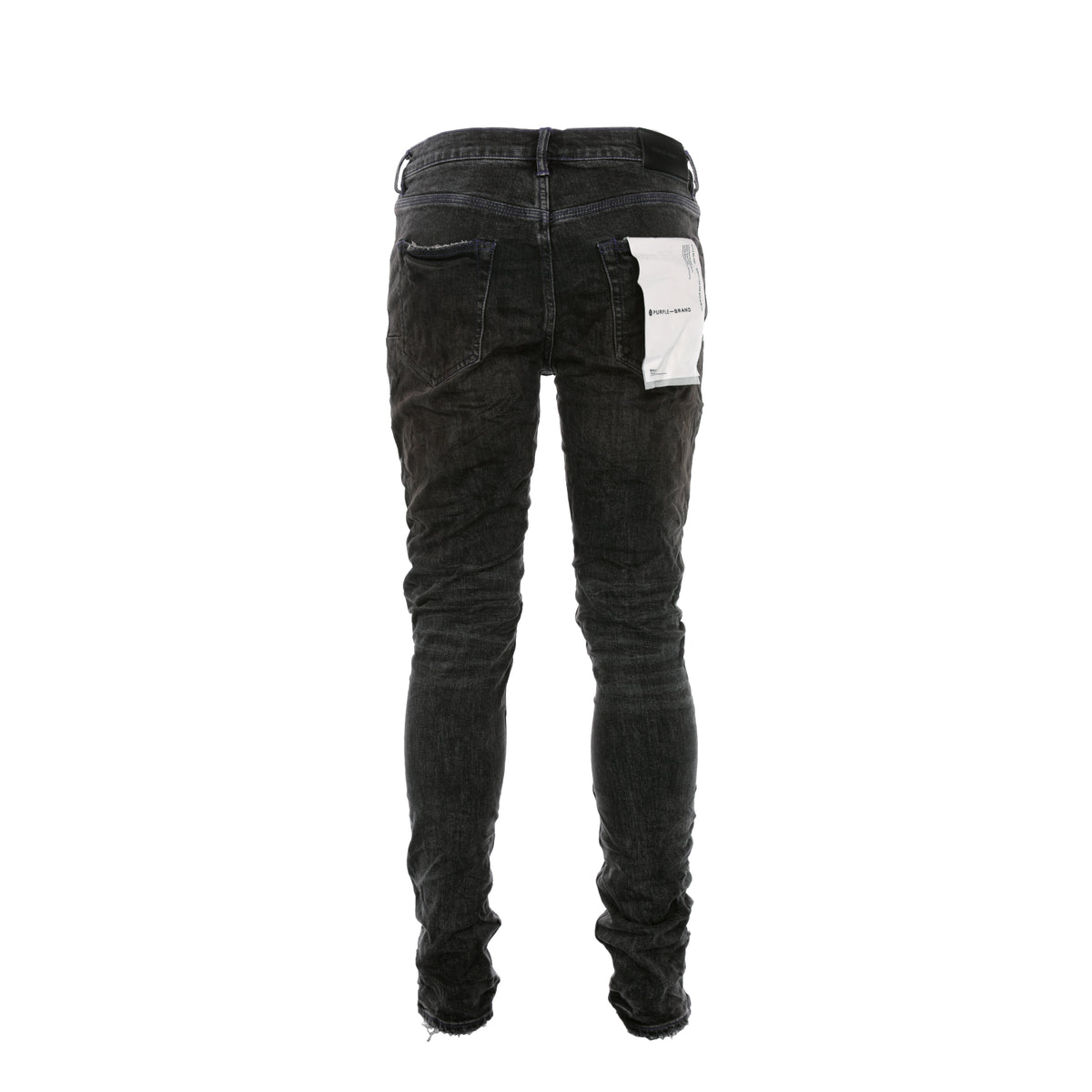Purple Brand Denim P001 Black Big Knee Blowout Jean