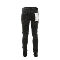 Purple Brand Denim P001 Black Big Knee Blowout Jean