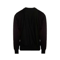 Champion Reverse Weave Crew Pullover Varsity Logo Black