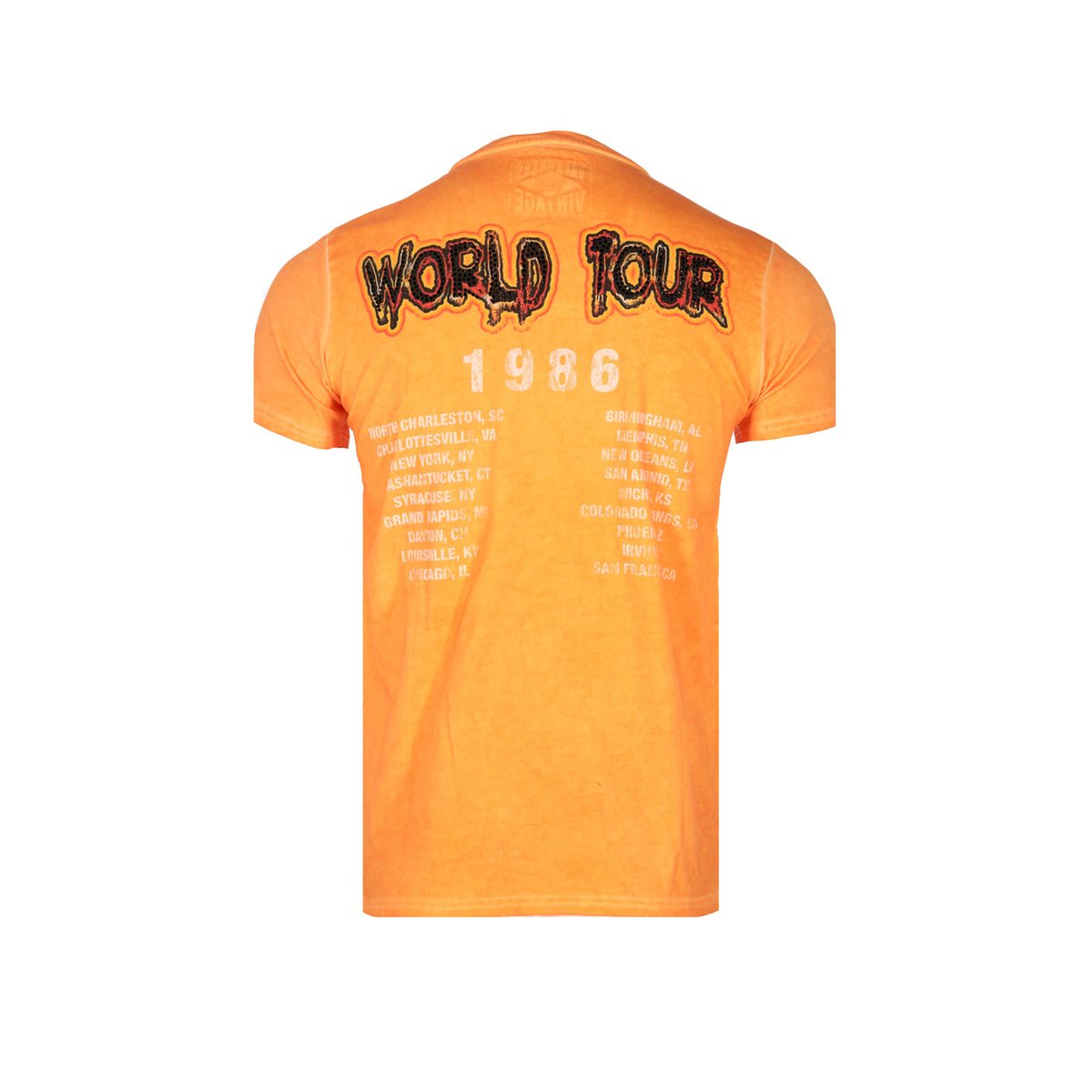 Valabasas Be Ware Vintage Orange Men's Graphic SS Tee