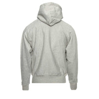 Champion Reverse Weave Zipped Hoodie Varsity Logo Grey