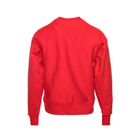 Champion Reverse Weave Crew Pullover Varsity Logo Red
