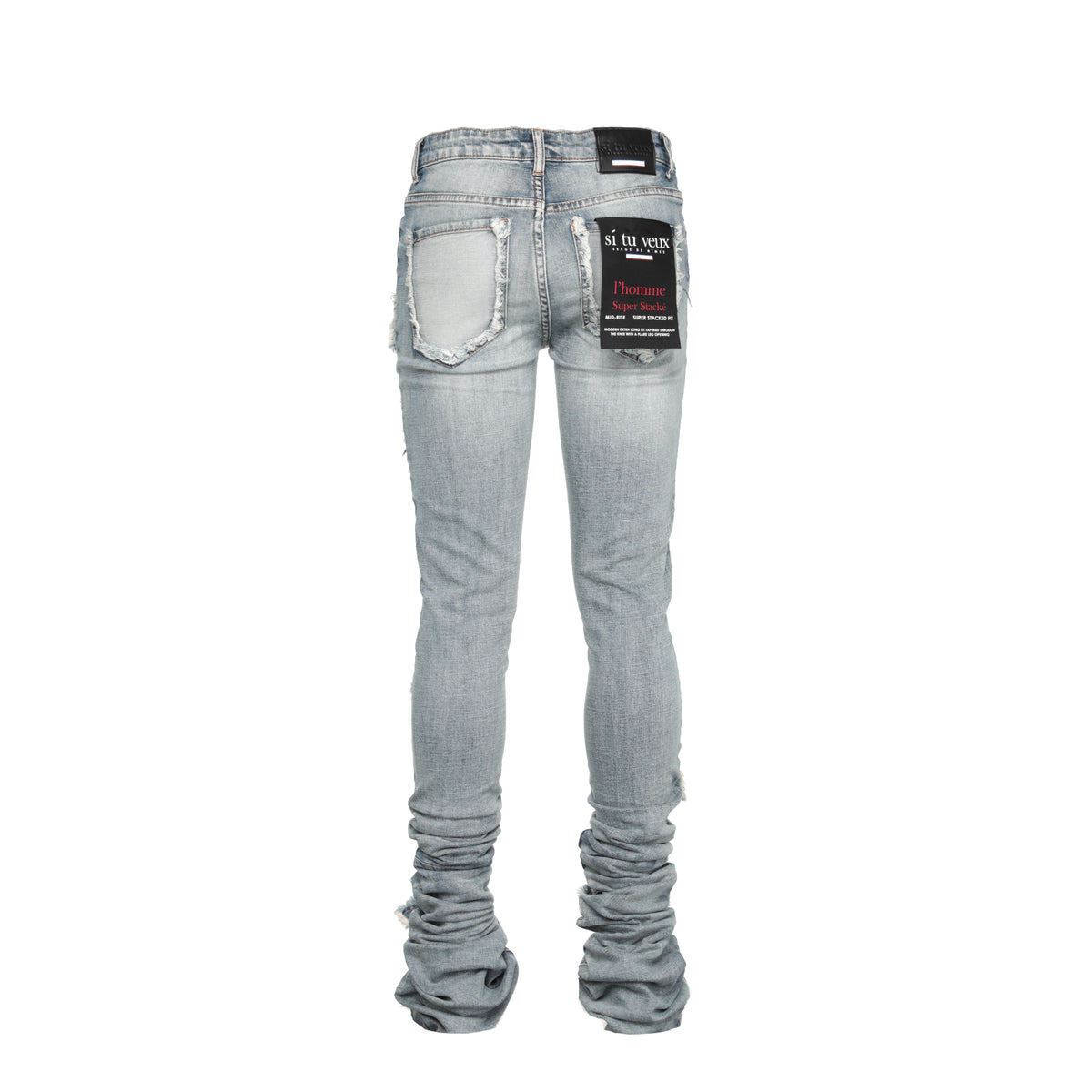 Si Tu Veux Brutini 2.0 Super Stacked Men's Jeans - SIZE Boutique