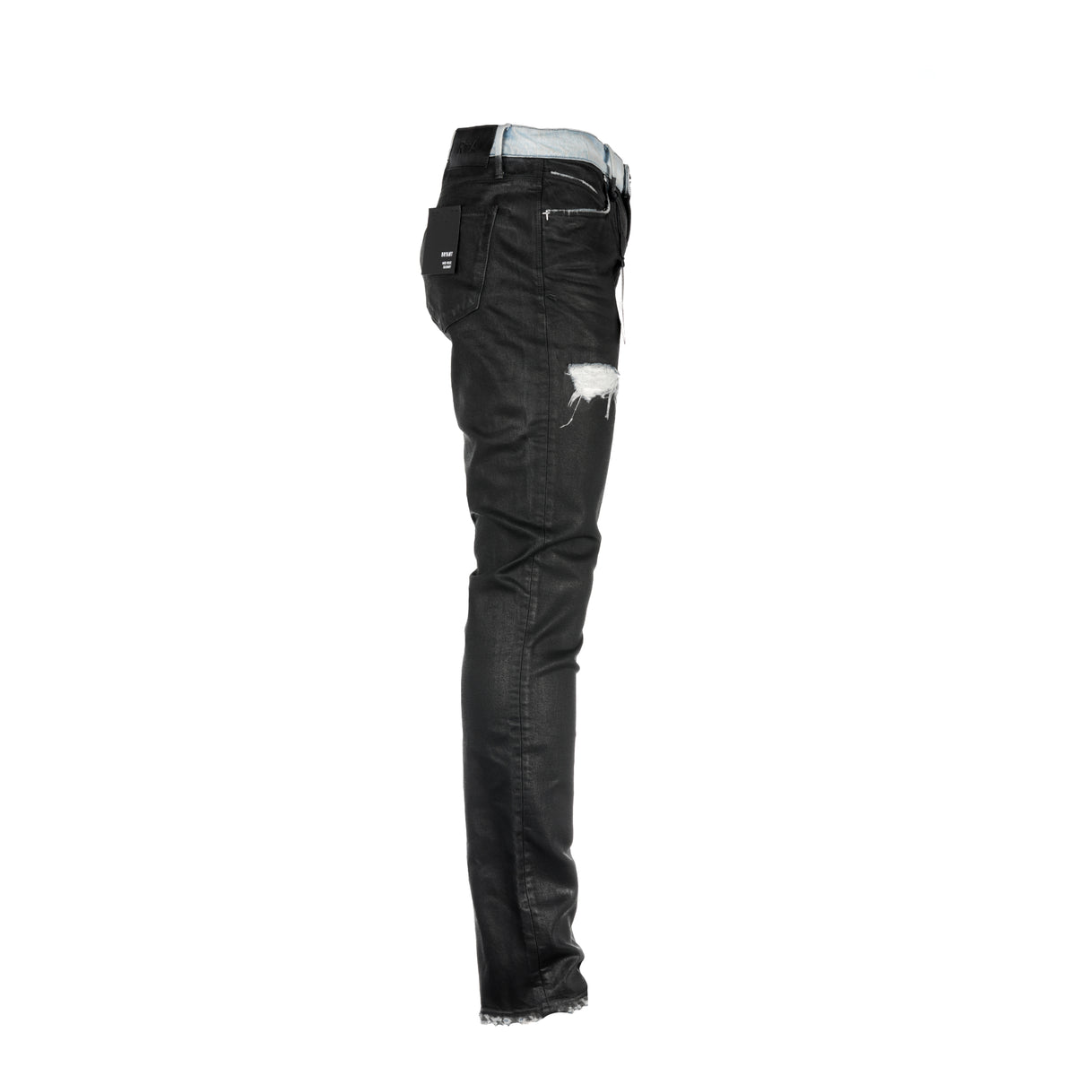 RtA Brand Bryant Black Coated Men's Designer Jeans