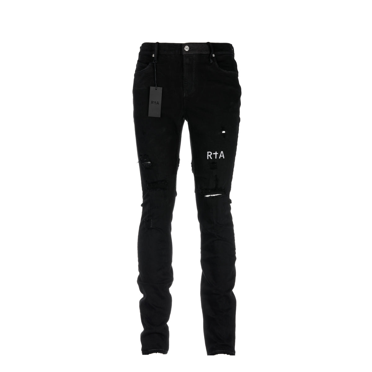 RtA Brand Bryant Blue Black Men's Designer Jeans