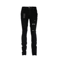 RtA Brand Bryant Blue Black Men's Designer Jeans