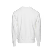 Champion Reverse Weave Crew Pullover Varsity Logo White