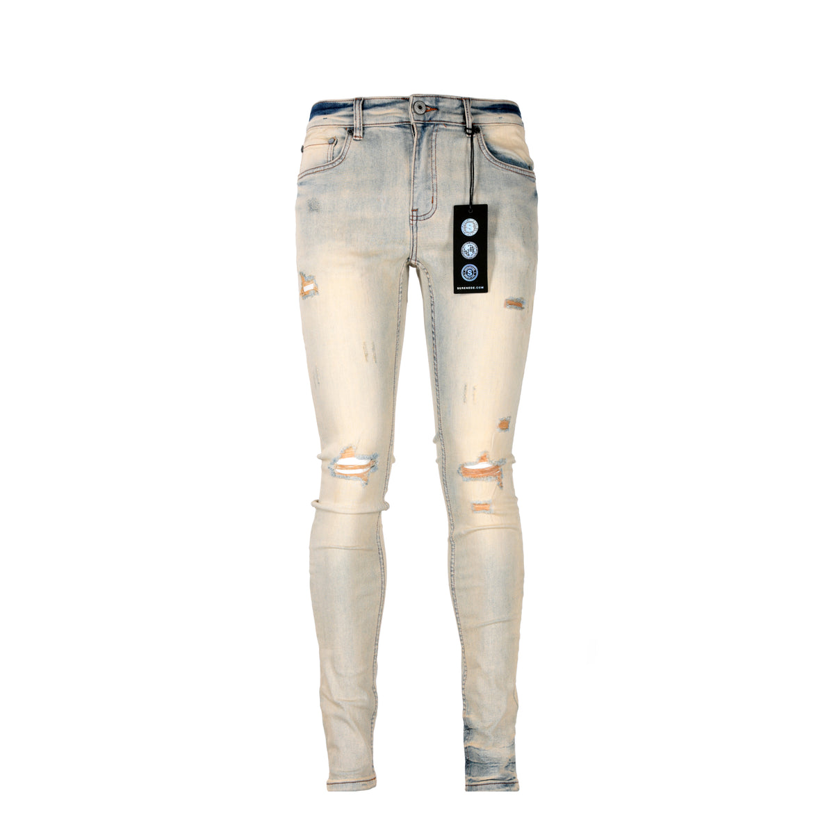 SERENEDE Chalk Men's Skinny Jeans - SIZE Boutique