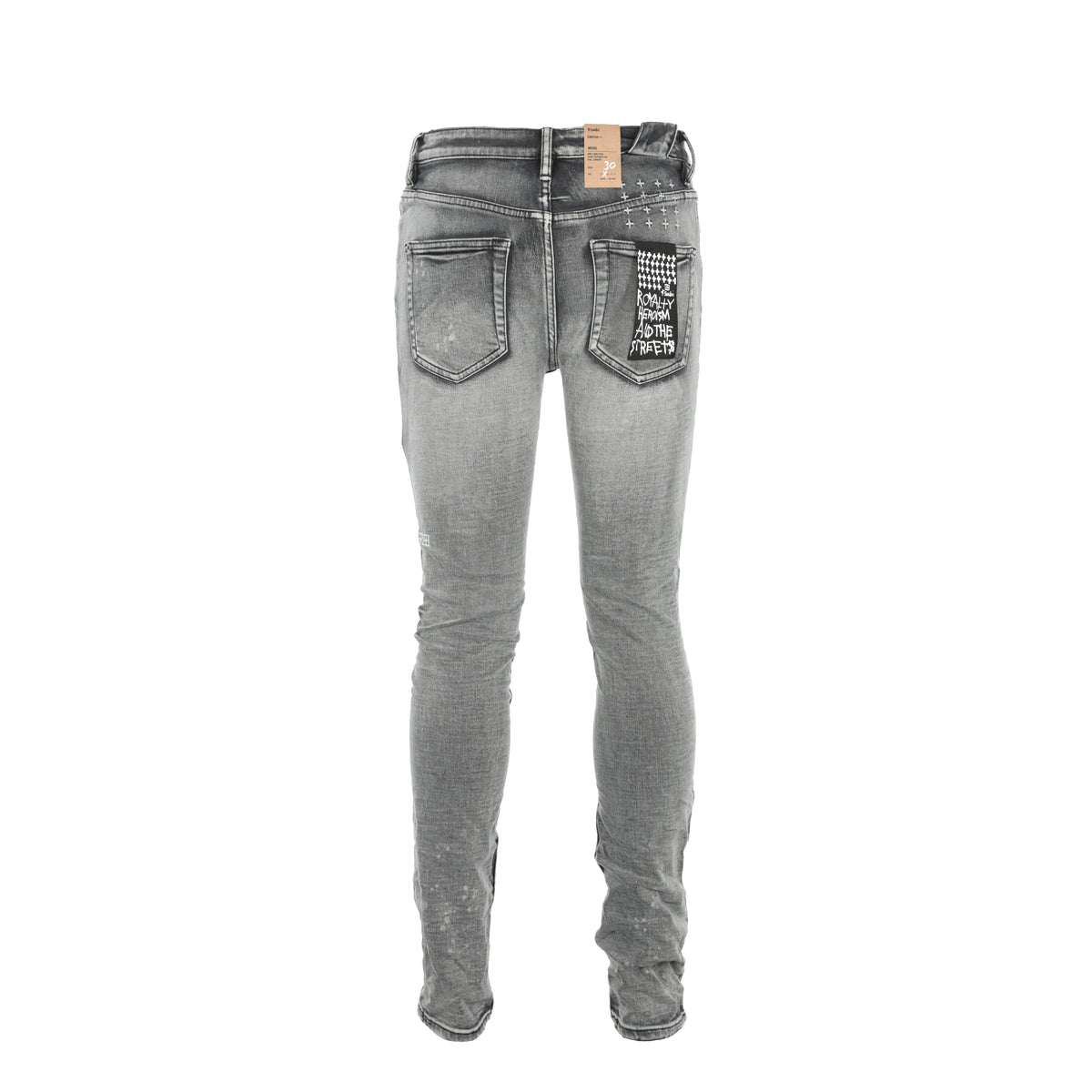 Ksubi Chitch Hypnotize Trashed Men's Designer Skinny Jeans Worn Black