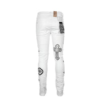 Ksubi Chitch Kut Out Ivory Men's White Jeans