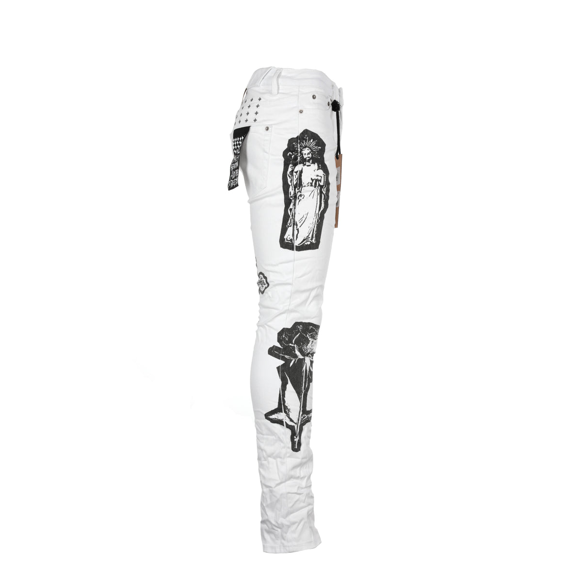 Ksubi Chitch Kut Out Ivory Men's White Jeans