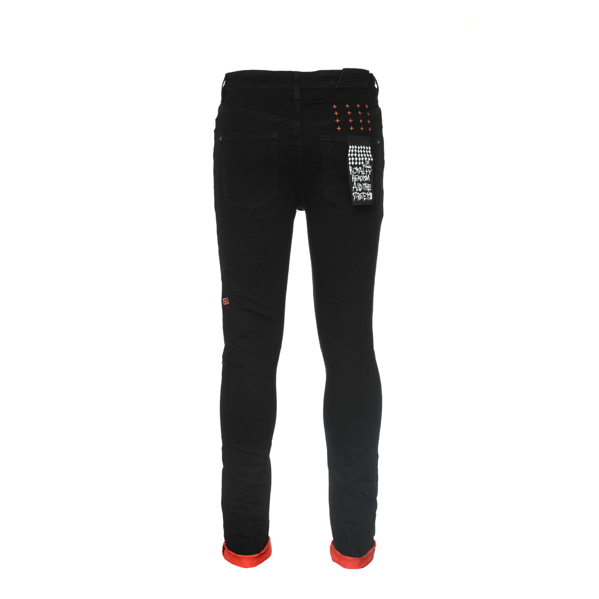 Ksubi Chitch Roll Up Orange Men's Skinny Jeans - SIZE Boutique