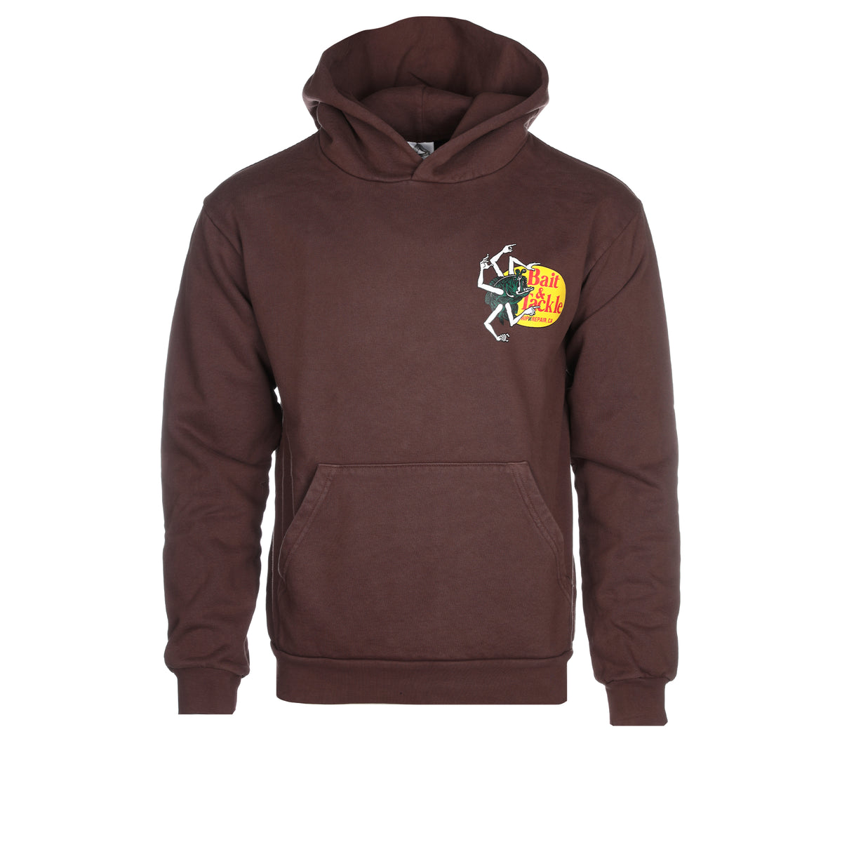 Rip n Repair Click Bait Men's Graphic Hoodie Brown