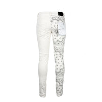 Purple Brand P001 Corduroy Bandana Print ECRU Men's Pants