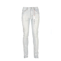 Purple Brand P001 Cream Sprayed Reflective Paint Men's Jeans