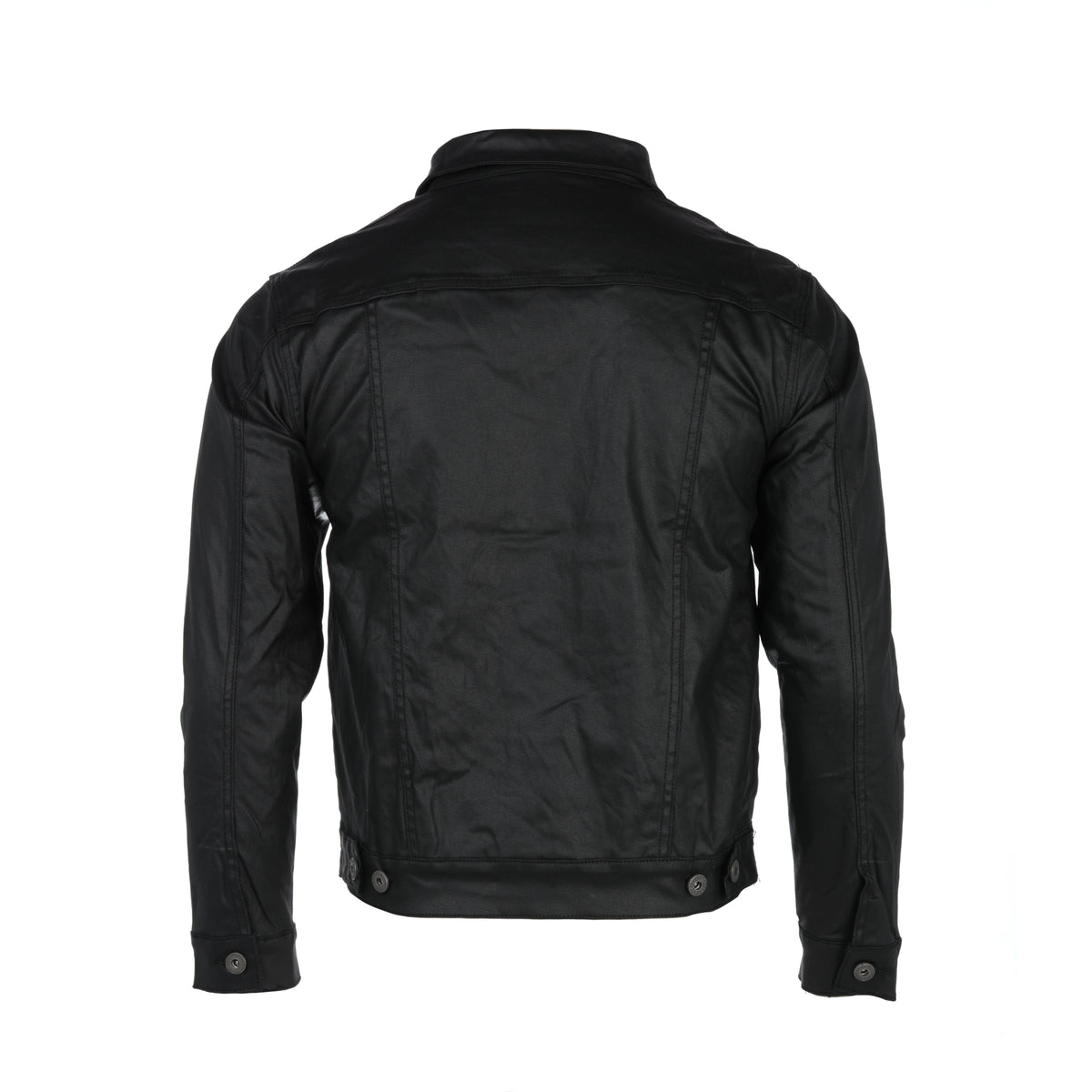 Valabasas "DaVinci" Waxed Men's Jean Jacket Black