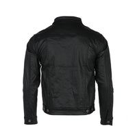 Valabasas "DaVinci" Waxed Men's Jean Jacket Black