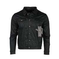 Valabasas "DaVinci" Waxed Men's Jean Jacket Black