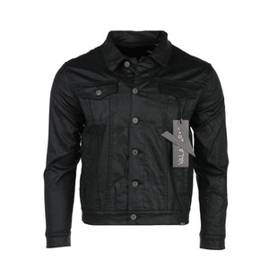 Valabasas "DaVinci" Waxed Men's Jean Jacket Black