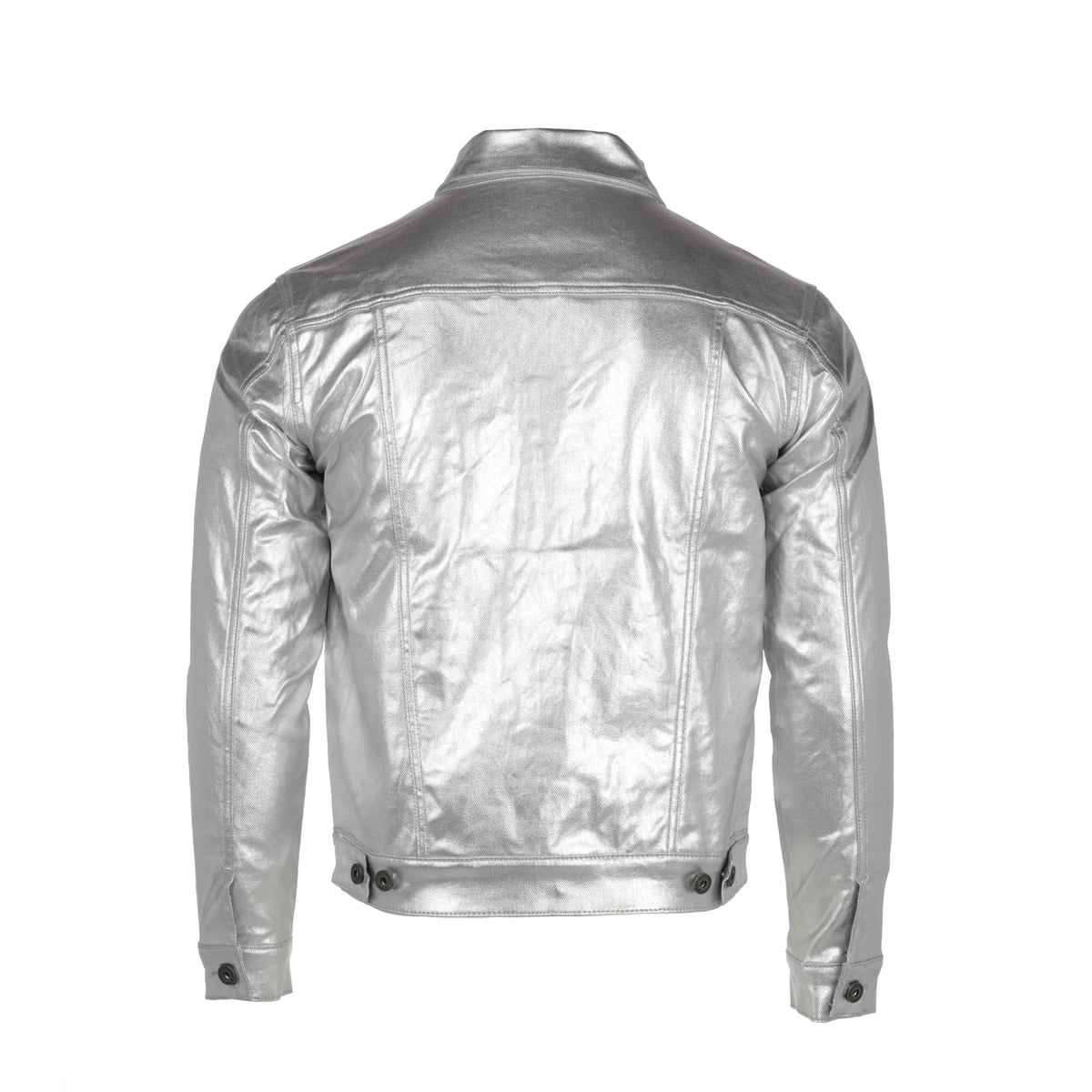 Valabasas "DaVinci" Waxed Men's Jean Jacket Silver