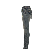 Purple Brand P002 Distress Dirty Indigo Blowout Men's Jeans