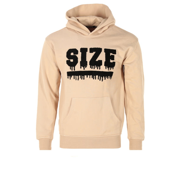 SIZE Merch  Drip Hoodie Tan