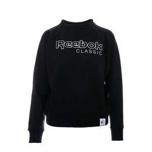 Reebok Classic Women's Big Logo Fleece Crew Black