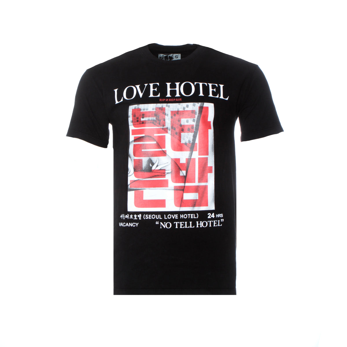 Rip N' Repair No Tell Hotel Men's SS T-Shirt Black