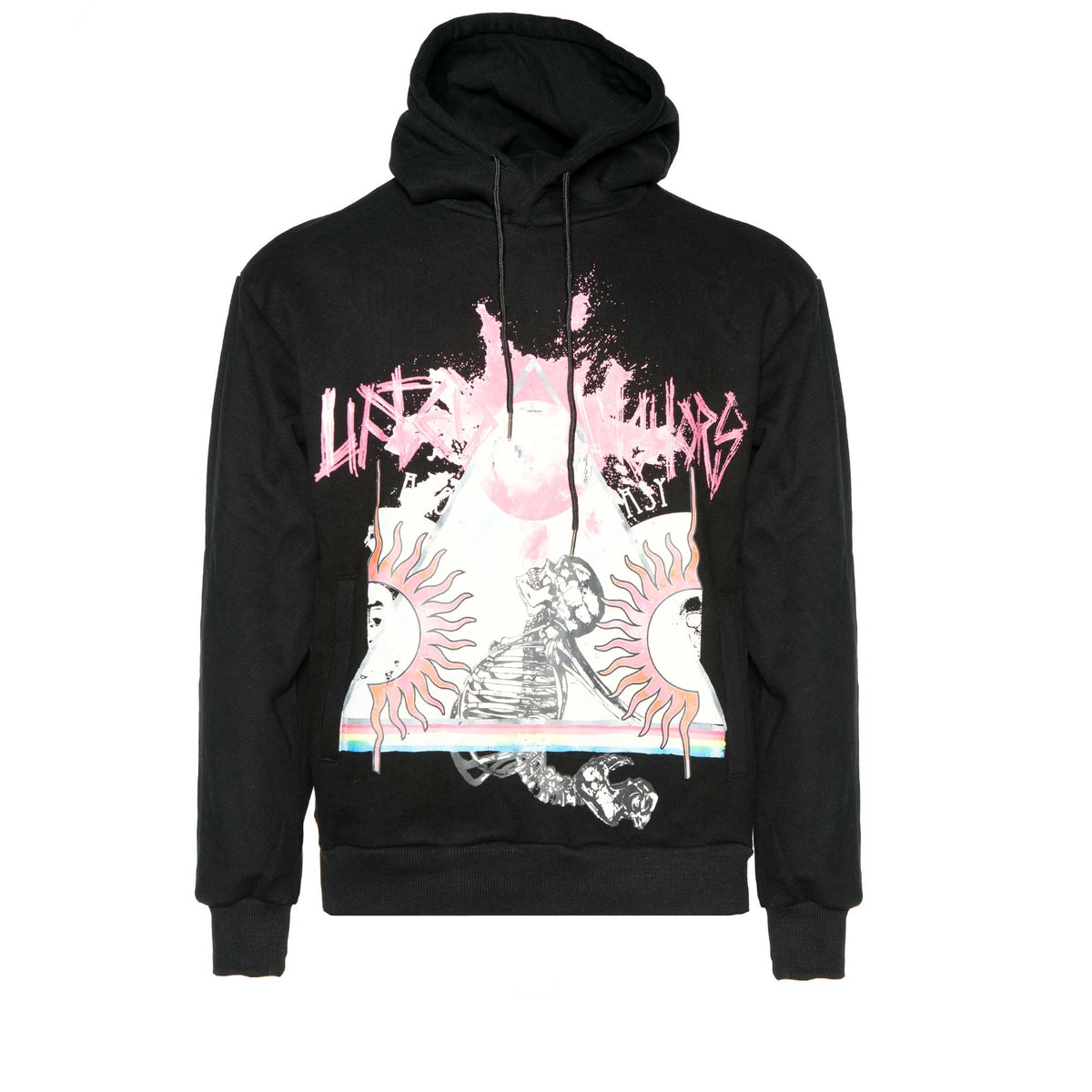 Lifted Anchors Men's Black Disco Hoodie