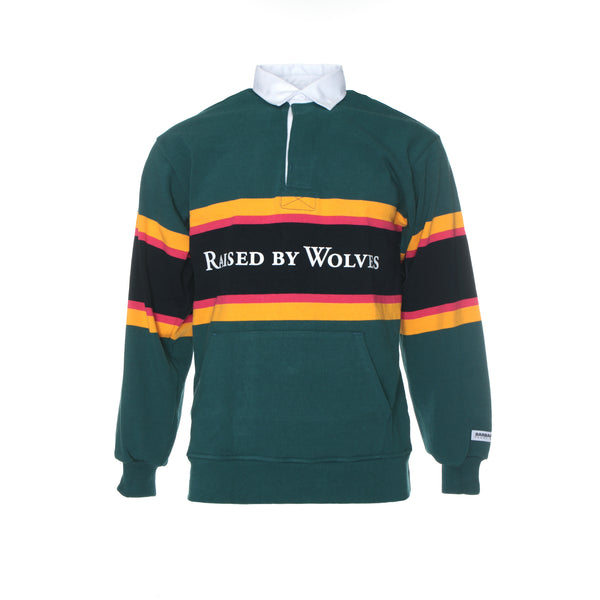 Raised by Wolves Barbarian Men's Rugby Sweater Teal